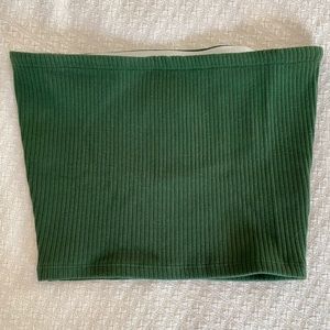 NWOT green ribbed tube top from Urban Outfitters.